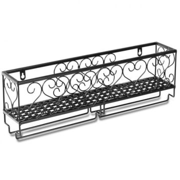 Wine rack, 5-6 bottles and 4-6 glasses, 20 × 4 × 7 inches