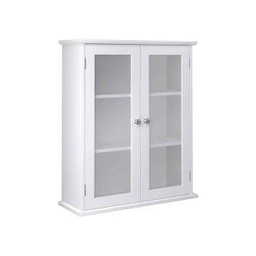 Skapis ar stikla durvīm 55 x 20 x 65 cm