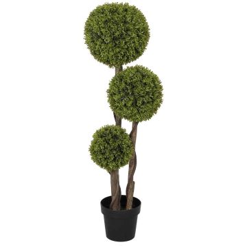 Mākslīgais augs Homcom 19,5x19,5x115cm, zaļas/melnas krāsas