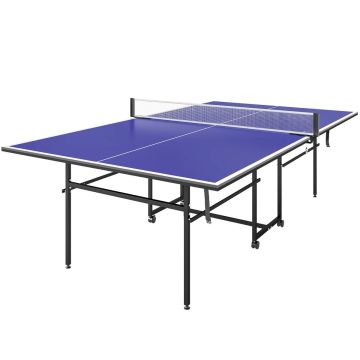Galda tenisa galds Sportnow 274x152,5x75,5cm, melns/tumši zils