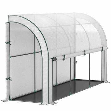 Siltumnīca Outsunny 200x80x157cm., balta
