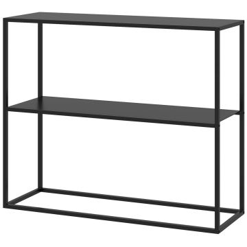 Konsole Homcom 90x30x75cm, melnas krāsas