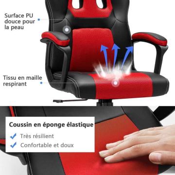 Gaming chair, 60 × 109–118.5 × 62 cm
