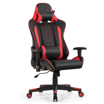 Gaming chair, Red, 73 × 127–137 × 66 cm