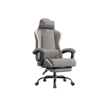 Spēļu krēsls SONGMICS OBG079G01, Ar kāju balstu, 70 × 70 × 123,5–133 cm