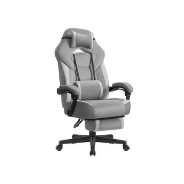 Spēļu krēsls SONGMICS OBG77BR, ar kāju balstu, 69,7 × 118–128 × 72,4 cm