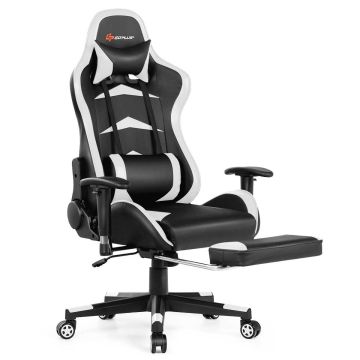 Gaming chair, with metal extendable leg, 73 × 124–134 × 68 cm