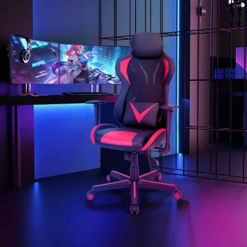 Gaming chair, With tilt function, 71 × 61 × 123–133 cm
