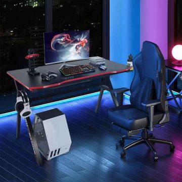 Gaming desk, 2 cable management slots, 120 × 60 × 76 cm