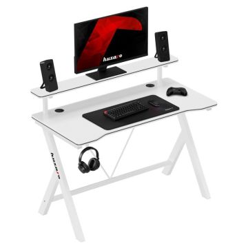 Spēļu galds Huzaro Hero 1.9 White, 132 × 67 × 10 cm