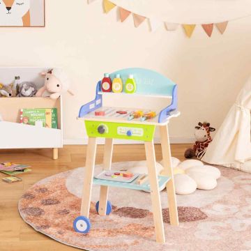 Toy barbecue set, with accessories, 47 × 81.3 × 30.5 cm