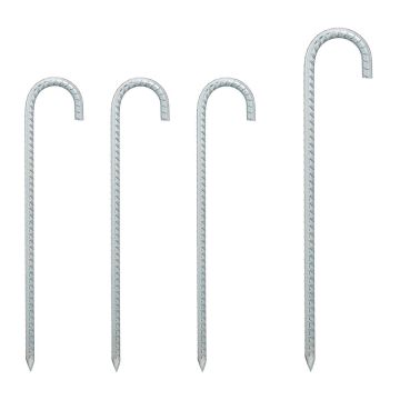 Zemes enkuri Relaxdays, 4 gab, 38,5 × 7,5 × 1 cm