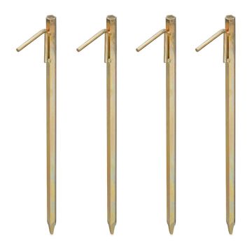Zemes enkuri Relaxdays, 4 gab, 50 × 9 × 2 cm
