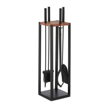 Kamīna instrumentu komplekts Relaxdays 10047794.0, 5 daļas, 20 × 78 × 20 cm