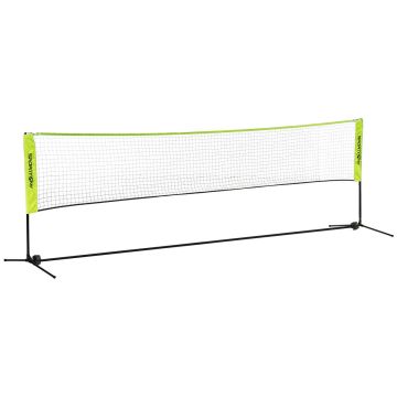 Badmintona tīkls Sportnow 420x103x155cm., melns/zaļš