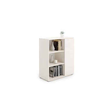 Betona dizaina skapis Fondi 103,4x90x40 cm, balts