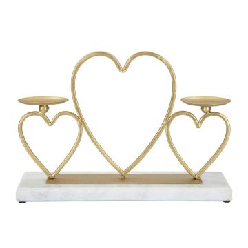 Hearts svečturis, 2 svecēm, 30 × 20 × 9 cm
