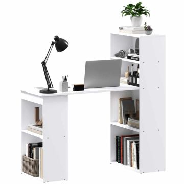 Rakstāmgalds Homcom 120x55x120cm, balts