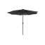 Lietussargs ar LED saules apgaismojumu Ø 300 cm, pelēks