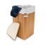 Veļas grozs 65x49.5x37cm, 60l., gaiši brūns/balts