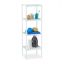 Vannas istabas plaukts ar 4 plauktiem 110x34,5x33cm., balts