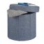 Salokāms sēdeklis ar atveramu vāku 38x38x38cm, tumši pelēks