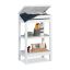 Vannas istabas plaukts ar 2 plauktiem 76,5x46x29,5cm., balts