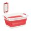 Veļas grozs 27x61x45,5cm, 37L., sarkans/balts