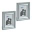 2 foto rāmīšu komplekts 25x20x2cm, sudraba krāsā