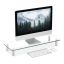 Caurspīdīgs monitora statīvs 70x24cm., sudraba krāsā