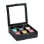 Tējas maisiņu organizators 8x25x25,5cm., melns/sudraba krāsa