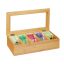 Tējas maisiņu organizators 9x37x20cm., gaiši brūnā krāsā