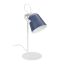 Galda lampa 39x15cm, tumši zila/balta