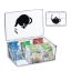 Caurspīdīgs tējas maisiņu organizators 9x21,5x15cm., melnā krāsā