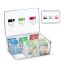 Caurspīdīgs tējas maisiņu organizators 9x21,5x15cm., zaļš/sarkans/melns
