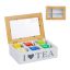 Tējas maisiņu organizators 7x23x16cm., balts/pelēks/gaiši brūns