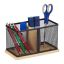 Rakstāminstrumentu organizators 11x19x10 cm., melns/gaiši brūns
