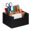 Rakstāminstrumentu organizators 9,5x18x15 cm., melns/gaiši brūns