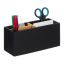 Rakstāminstrumentu organizators 8x21x9 cm., melns/gaiši brūns