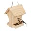 Кормушка для птиц 34,5x17x14 см., светло-коричневый/серебристый цвет