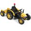 Bērnu elektriskais traktors 151x68x70cm, dzeltens/melns