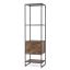 Напольная полка 45x35x160см, коричневый/чёрный цвет