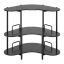 Кухонная полка 120x66x102см, черного цвета