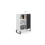 Skapis Fondi 116,4x90x40 cm, balts/melns
