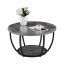 Round coffee table VEVOR ZH632, 2 tiers, Ø 80.5 × 44 cm