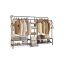 SONGMICS Open Wardrobe, 7 Shelves, Black, 195 × 172.8 × 45 cm