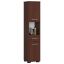 High bathroom cabinet AKORD FIN, 2 doors, 1 drawer and 1 open part, brown, 30 × 140 × 30 cm