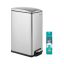 SONGMICS Automatic Trash Can, 48 l, Silver, 51 × 63 × 26 cm