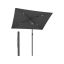 SONGMICS Balcony Umbrella, Rectangular, Tiltable, Gray