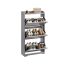 Shoe cabinet VASAGLE LBC036GD01, 3 doors, up to 18 pairs, Gray, 24 × 60 × 121.2 cm